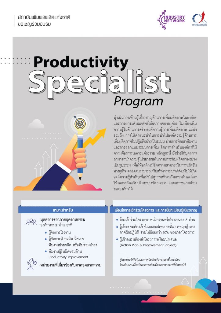 อบรมหลักสูตร, Productivity Program 